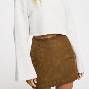 Modern Femme Vegan Suede Mini Skirt - Free People - Good Condition!